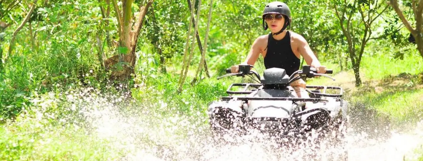 Bali ATV Quad Bike South Ubud Tour 2 Ayung White Water Rafting with Outside Ubud Private Transfer