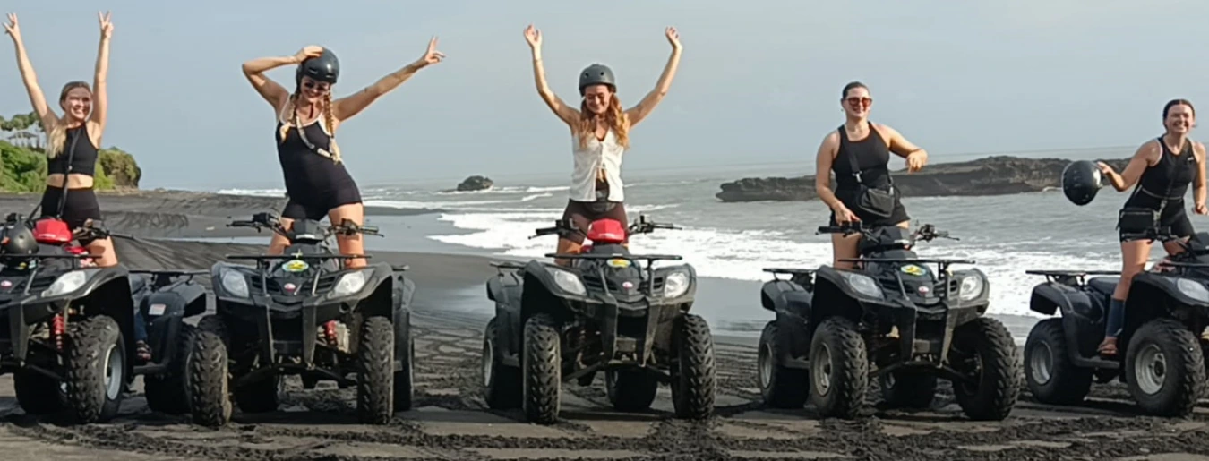 Bali ATV Quad Bike on the Beach Tour 2 Ayung White Water Rafting with Outside Ubud Private Transfer