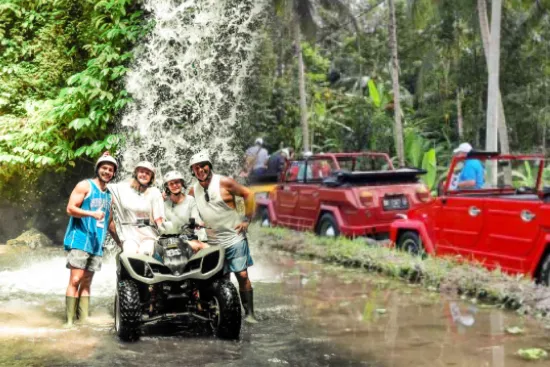 Combo Bali ATV Quad Bike North Ubud and VW (Volkswagen) Safari Tour