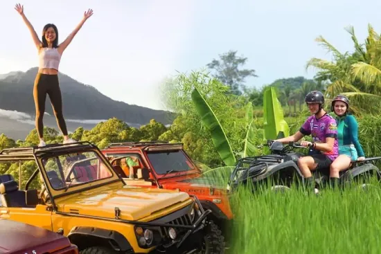 Combo Bali ATV Quad Bike North Ubud and VW (Volkswagen) Safari Tour